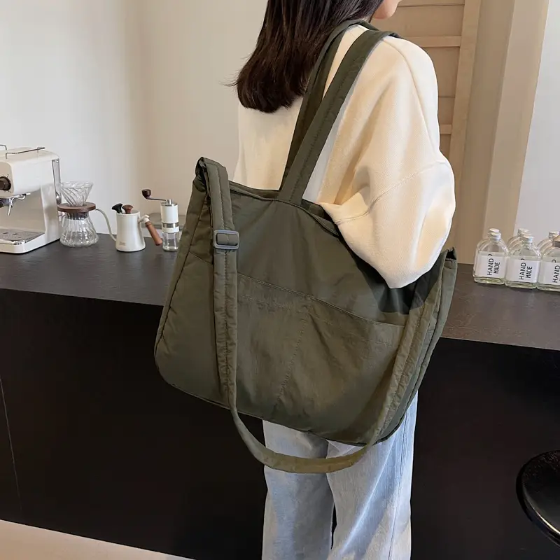 Light Pink Crossbody Tote Bag for Women Autumn Winter - Image 7