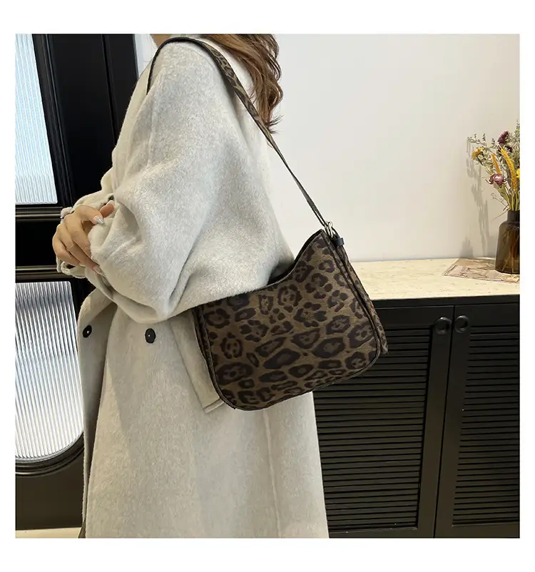 Leopard Print Women's Shoulder Bag 2024 Winter — feature 16