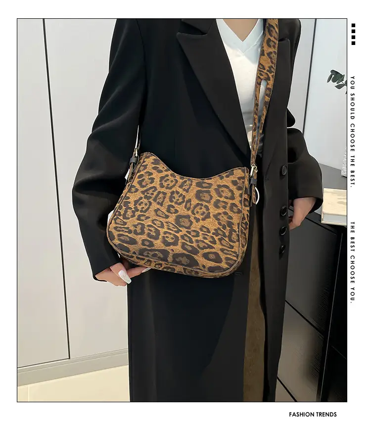 Leopard Print Women's Shoulder Bag 2024 Winter — feature 2