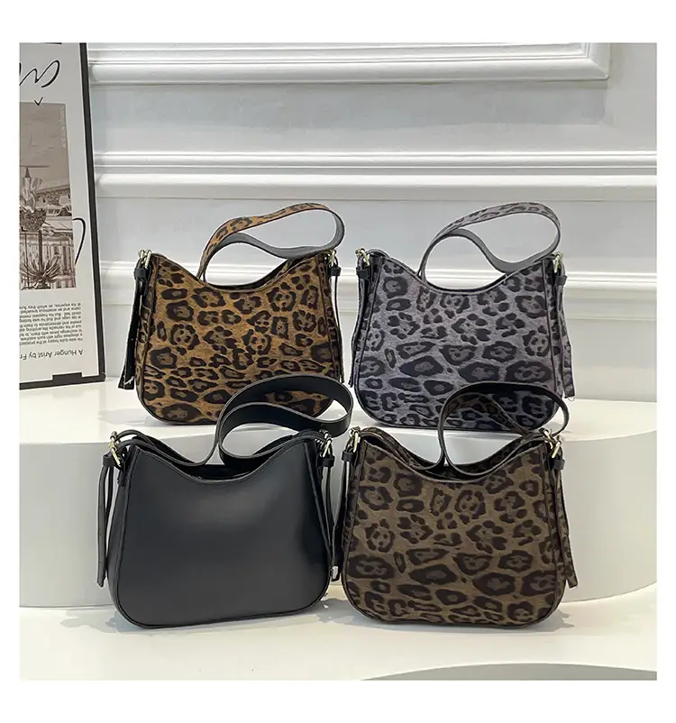 Leopard Print Women's Shoulder Bag 2024 Winter — feature 33