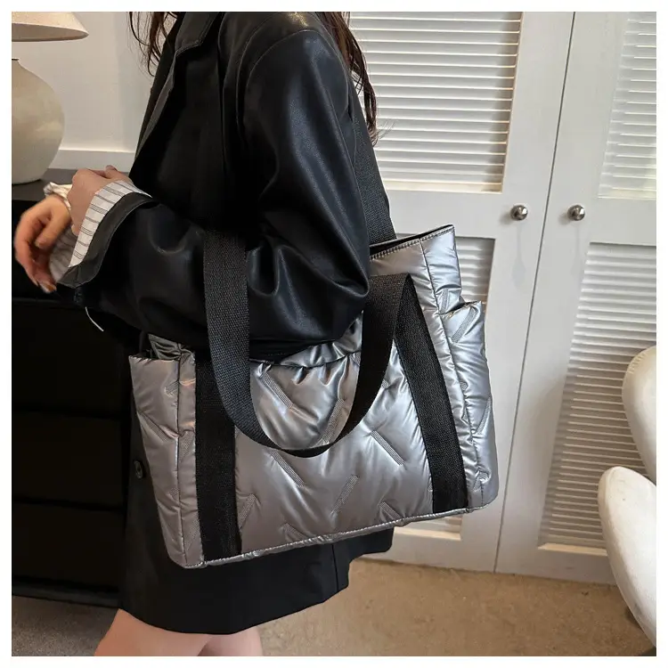 Black Korean Style Rhomboid Tote Bag for Women — feature 15
