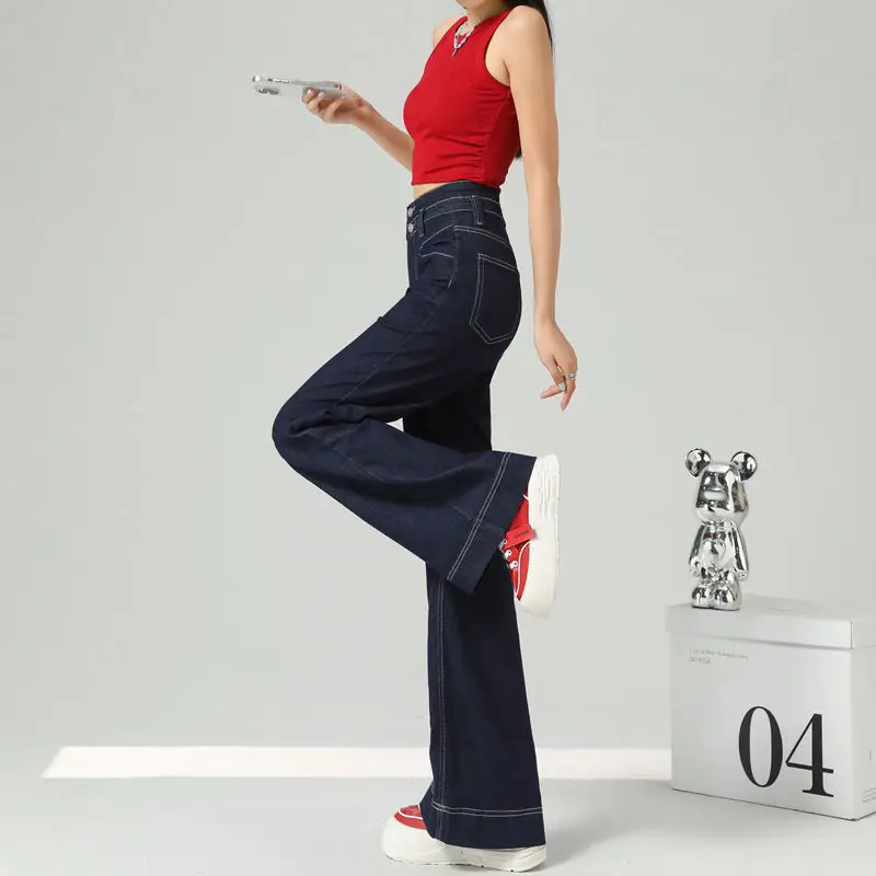 Women Wide Leg Jeans New Style 2024 White