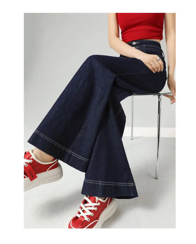 Women Wide Leg Jeans New Style 2024 White — feature 23