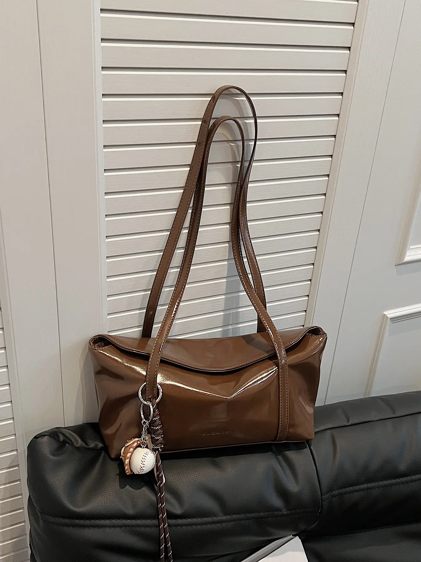 Black Korean Underarm Bag for Women 2024 - Image 5