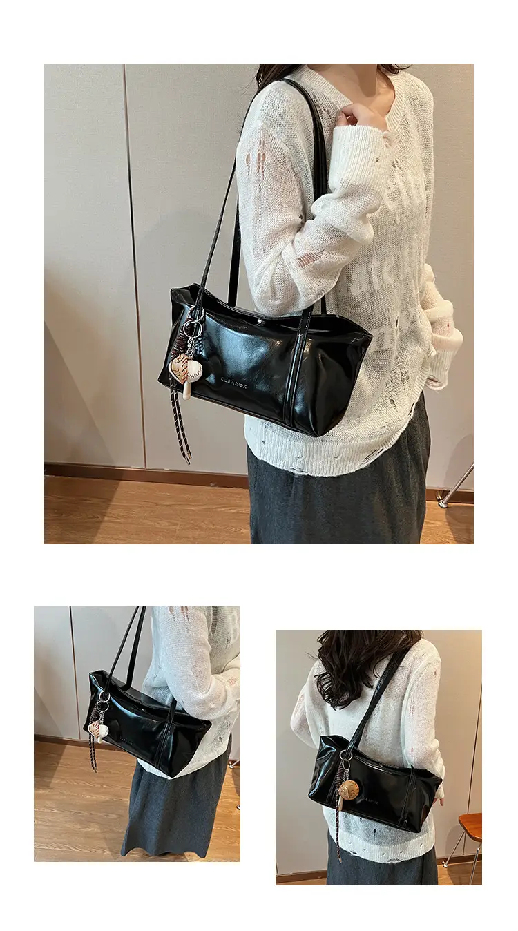 Black Korean Underarm Bag for Women 2024 — feature 13