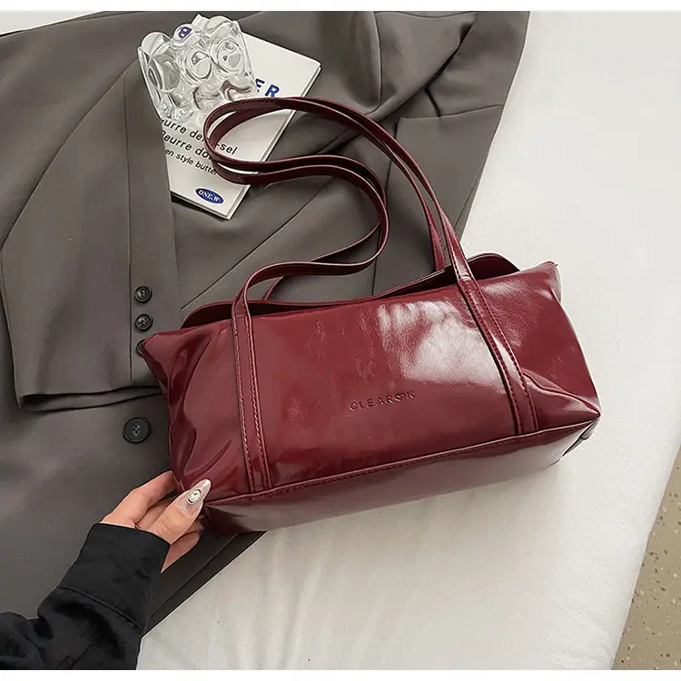 Black Korean Underarm Bag for Women 2024 - Image 2