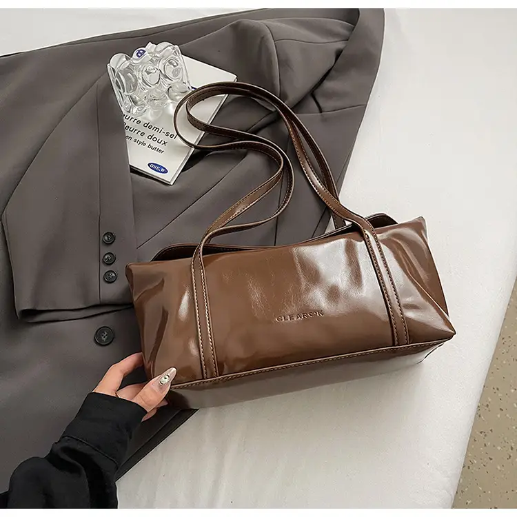 Black Korean Underarm Bag for Women 2024 - Image 3