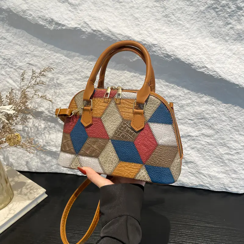 Women's Multi Color Geometric Crossbody Bag 2024 - Image 7