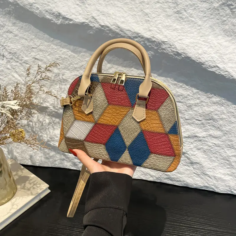 Women's Multi Color Geometric Crossbody Bag 2024 - Image 8