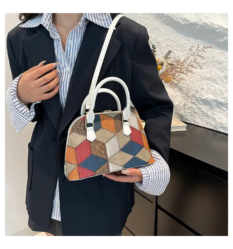 Women's Multi Color Geometric Crossbody Bag 2024 — feature 11