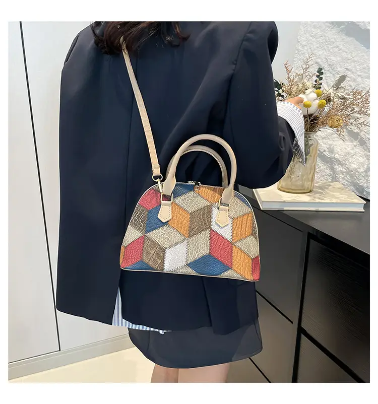 Women's Multi Color Geometric Crossbody Bag 2024 — feature 12