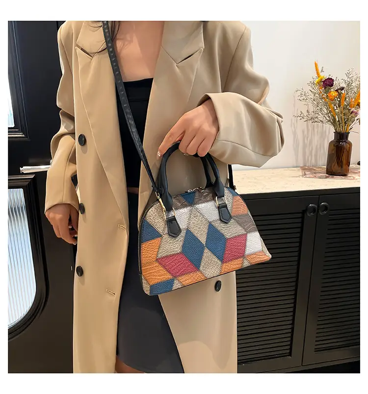 Women's Multi Color Geometric Crossbody Bag 2024 — feature 16