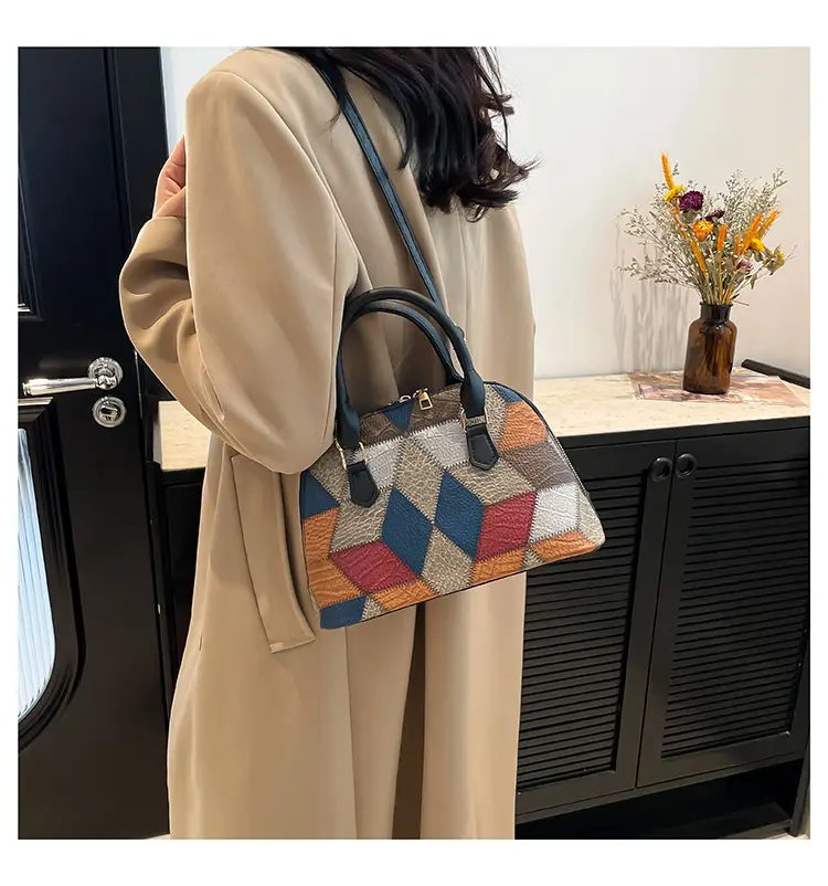 Women's Multi Color Geometric Crossbody Bag 2024 — feature 17
