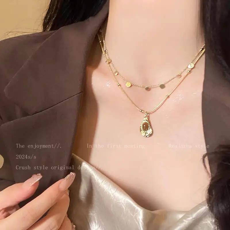 Maillard Tiger Eye Necklace for Women Autumn Winter - Image 6