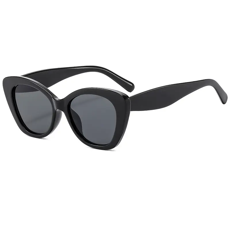 Women Black Cat's Eye Sunglasses Elegant Casual Fashion