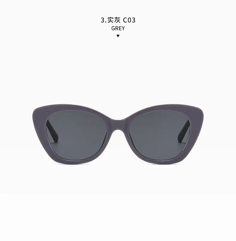 Women Black Cat's Eye Sunglasses Elegant Casual Fashion — feature 15
