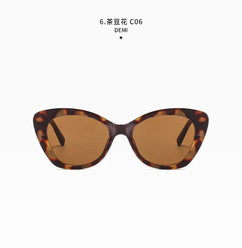 Women Black Cat's Eye Sunglasses Elegant Casual Fashion — feature 21