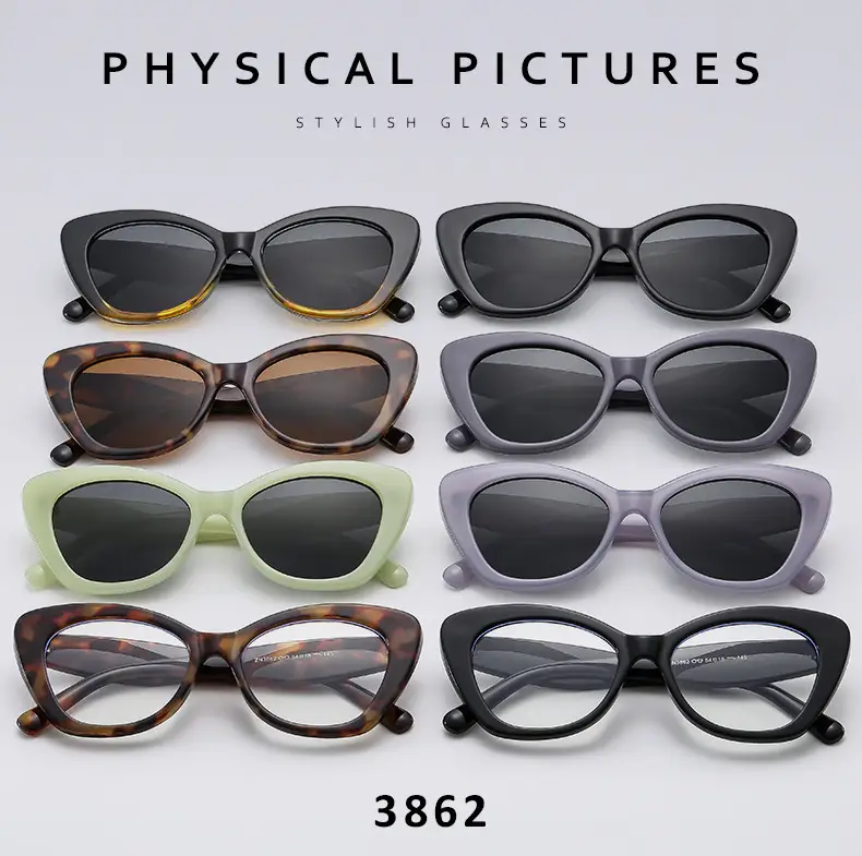 Women Black Cat's Eye Sunglasses Elegant Casual Fashion — feature 5