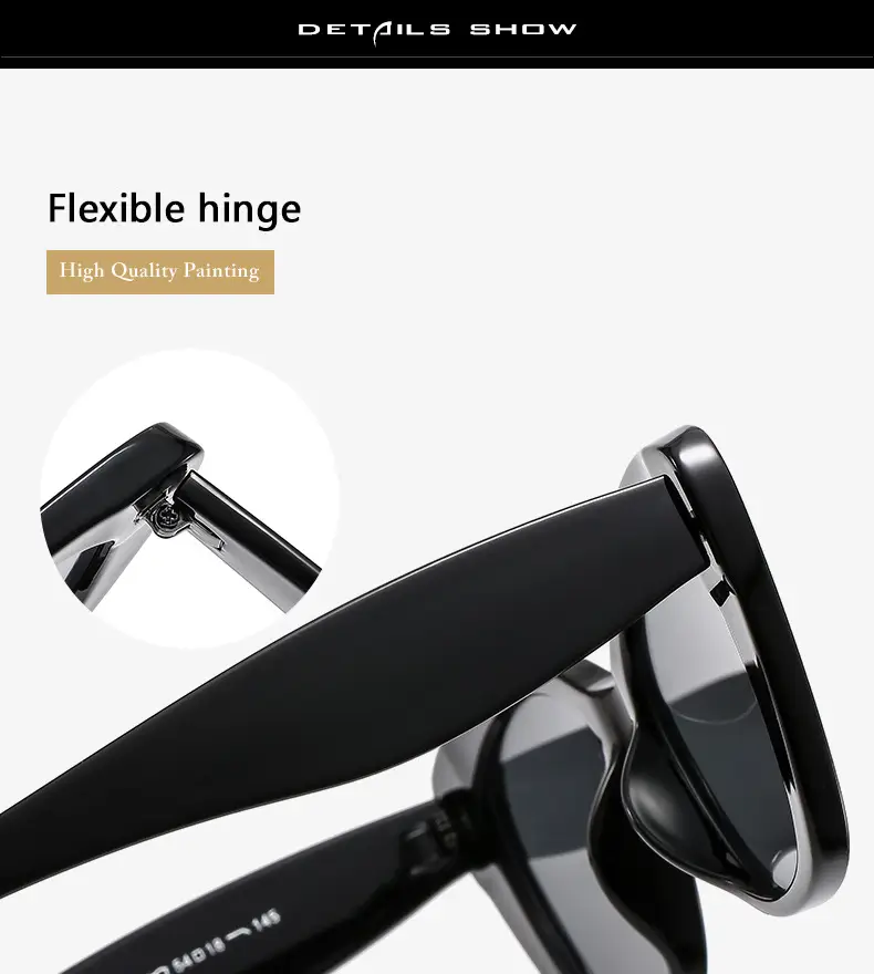 Women Black Cat's Eye Sunglasses Elegant Casual Fashion — feature 6