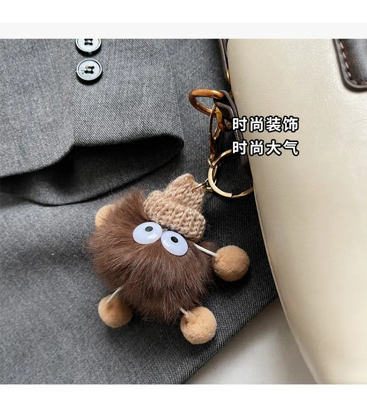 Women's Small Square Handbag with Pom Pom Detail — feature 8