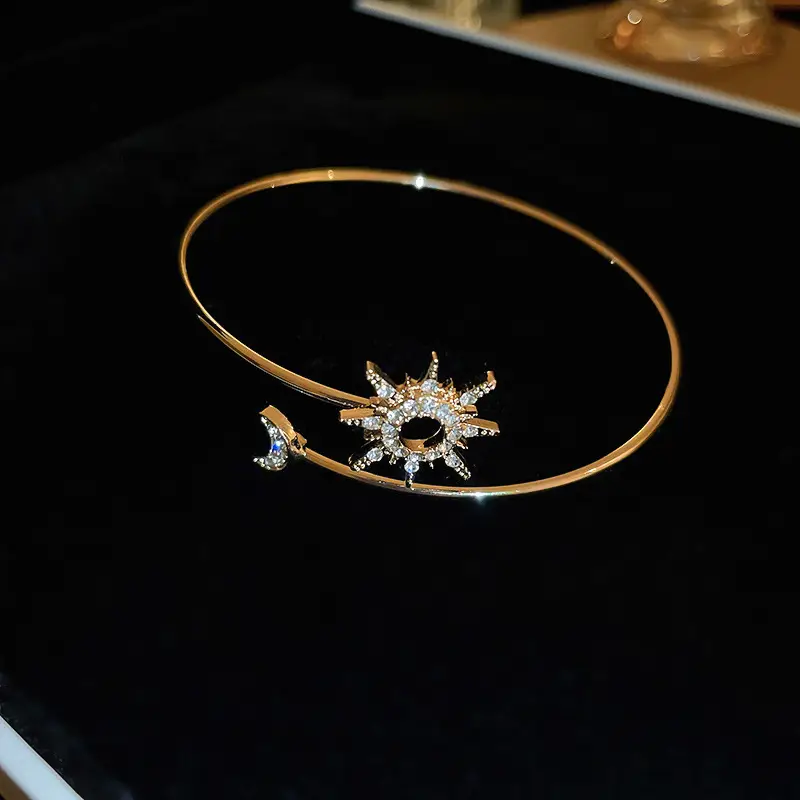 Cross-border European and American Open Arm Ring Bracelet Advanced Sense Niche Joker Bracelet Exaggerated Personality Fashion Jewelry Women Wholesale