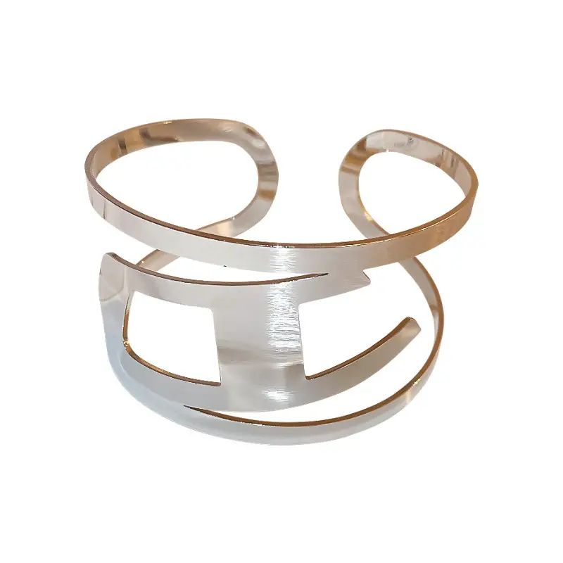 Cross-border European and American Open Arm Ring Bracelet Advanced Sense Niche Joker Bracelet Exaggerated Personality Fashion Jewelry Women Wholesale
