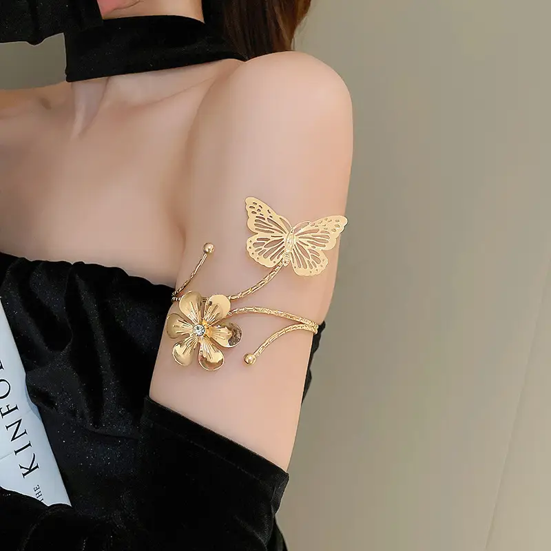 Cross-border European and American Open Arm Ring Bracelet Advanced Sense Niche Joker Bracelet Exaggerated Personality Fashion Jewelry Women Wholesale — feature 31
