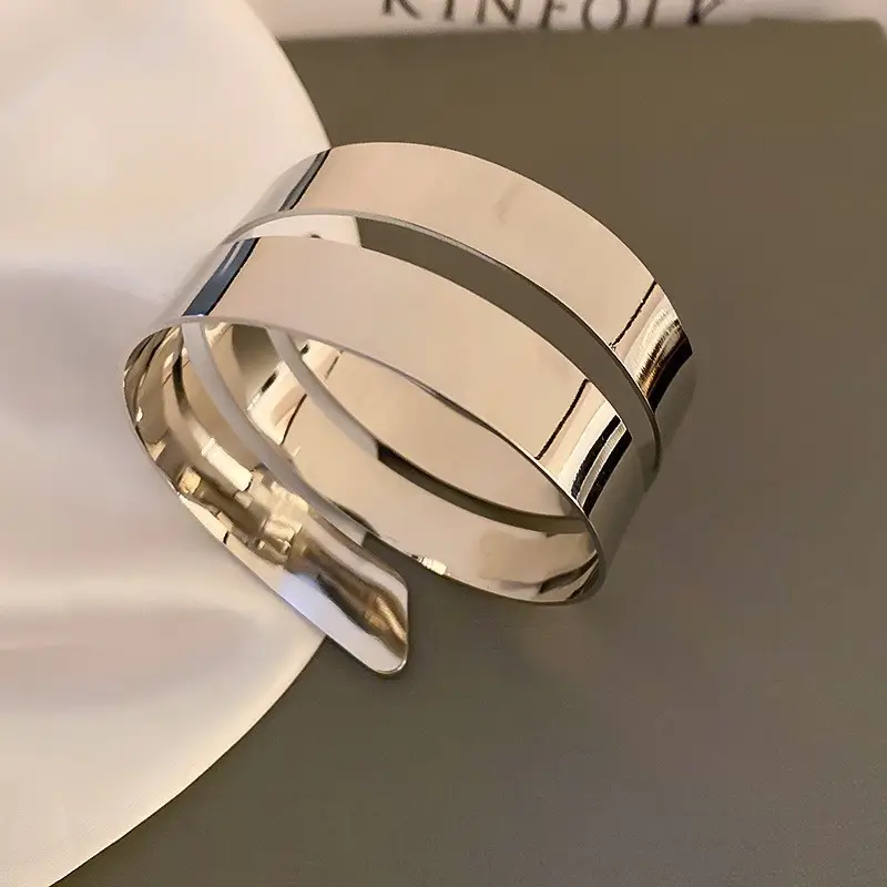Cross-border European and American Open Arm Ring Bracelet Advanced Sense Niche Joker Bracelet Exaggerated Personality Fashion Jewelry Women Wholesale — feature 39