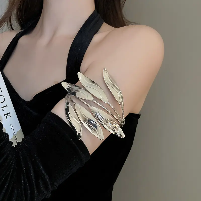 Cross-border European and American Open Arm Ring Bracelet Advanced Sense Niche Joker Bracelet Exaggerated Personality Fashion Jewelry Women Wholesale