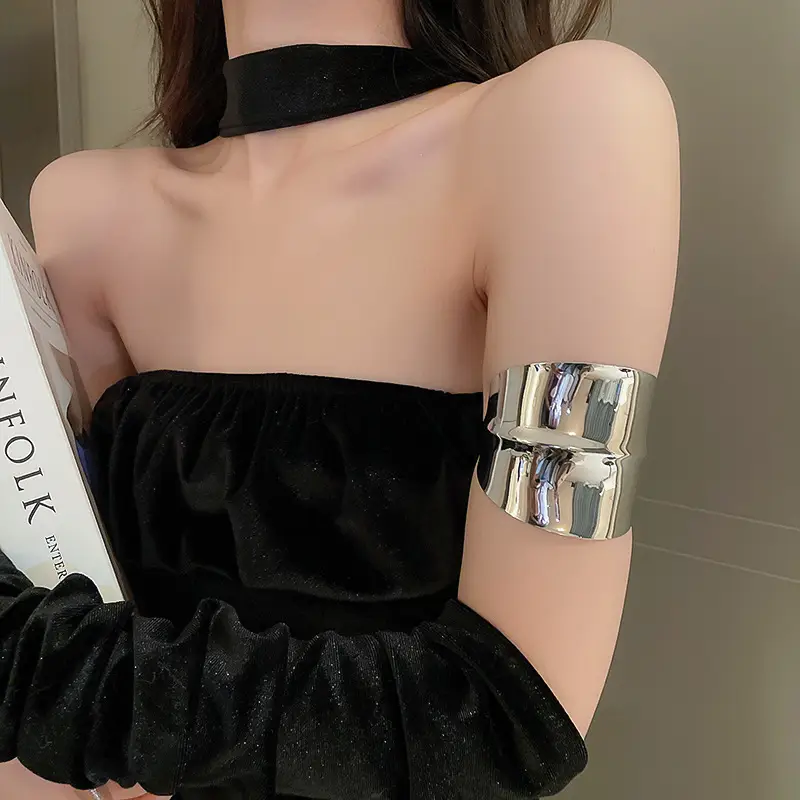 Cross-border European and American Open Arm Ring Bracelet Advanced Sense Niche Joker Bracelet Exaggerated Personality Fashion Jewelry Women Wholesale