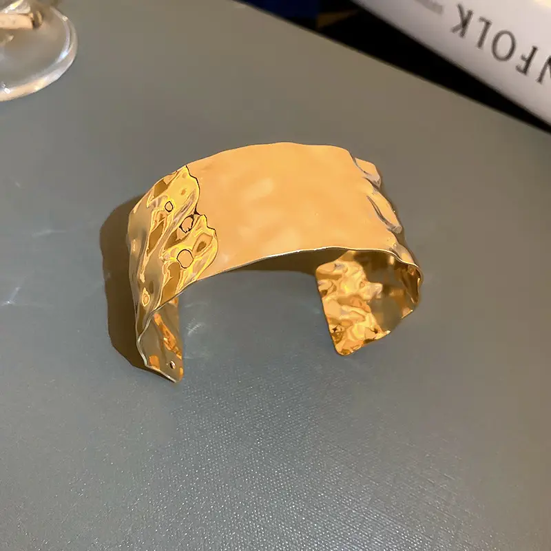 Cross-border European and American Open Arm Ring Bracelet Advanced Sense Niche Joker Bracelet Exaggerated Personality Fashion Jewelry Women Wholesale