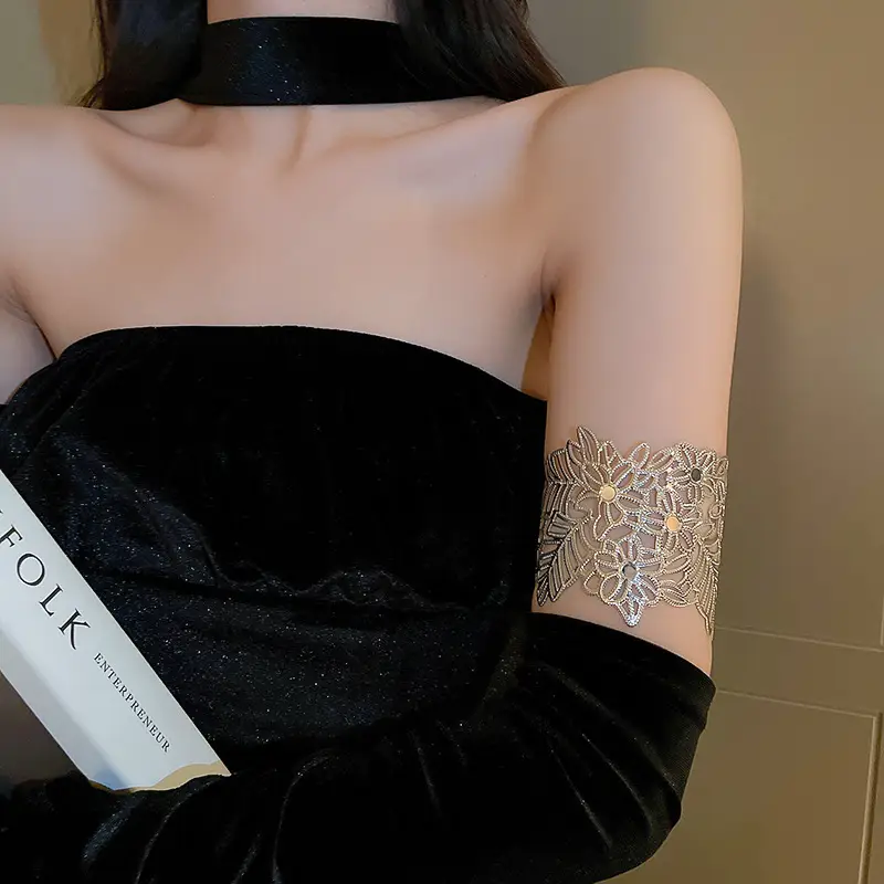 Cross-border European and American Open Arm Ring Bracelet Advanced Sense Niche Joker Bracelet Exaggerated Personality Fashion Jewelry Women Wholesale