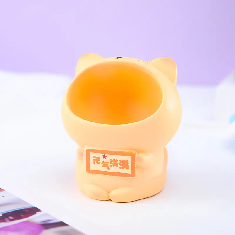 Fantasy Angel Castle Pen Holder with Heart Design