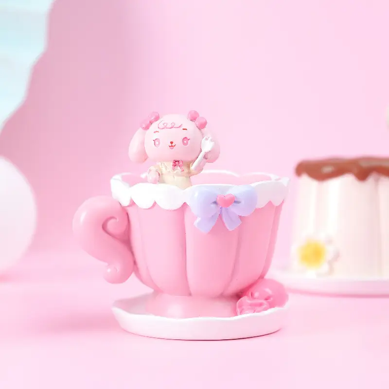 Fantasy Angel Castle Pen Holder with Heart Design