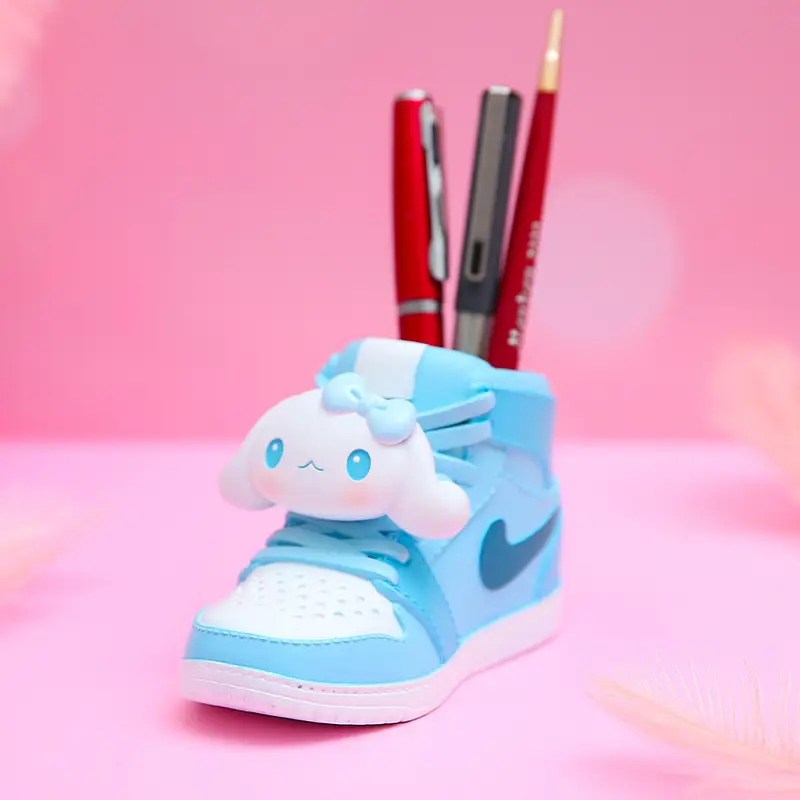 Fantasy Angel Castle Pen Holder with Heart Design