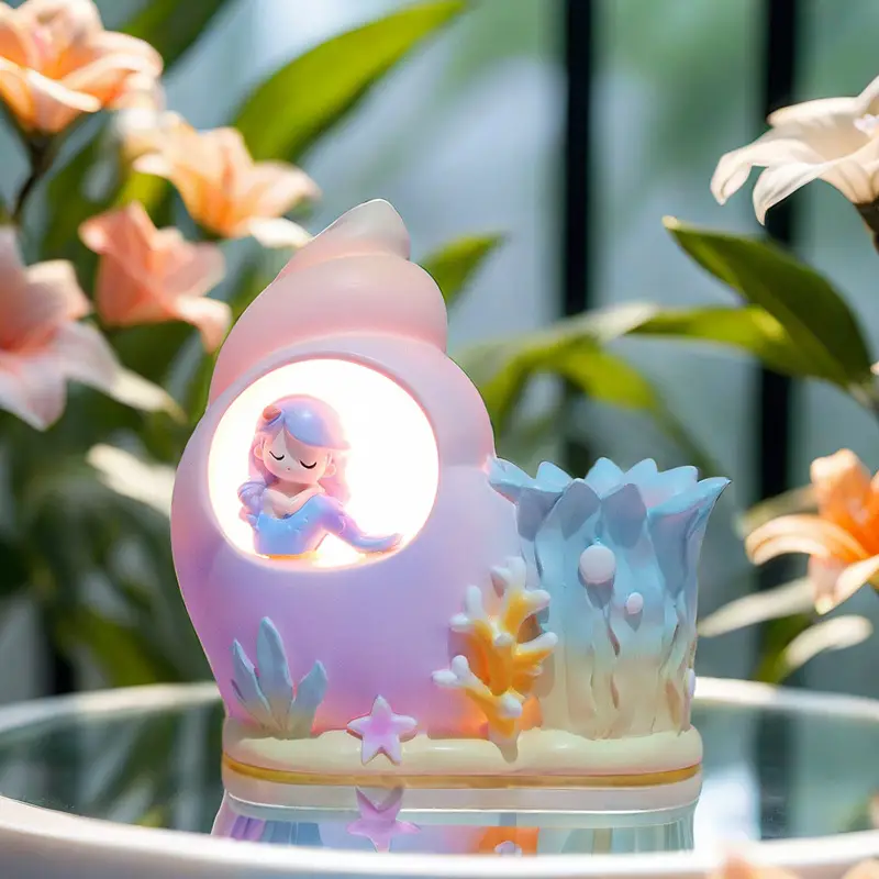 Fantasy Angel Castle Pen Holder with Heart Design