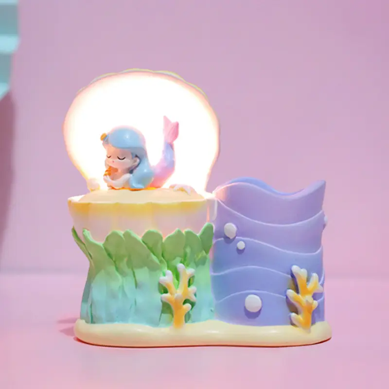 Fantasy Angel Castle Pen Holder with Heart Design