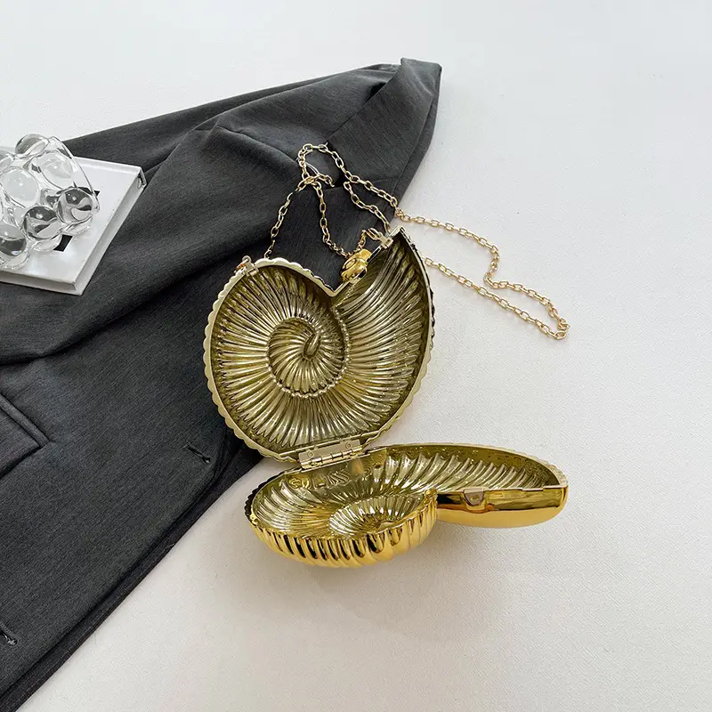Golden Shell Crossbody Bag for Women 2024 - Image 5