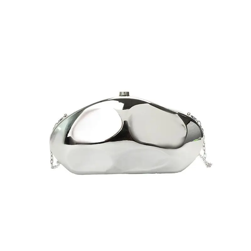 Gold Acrylic Stone Clutch Bag for Women - Image 8