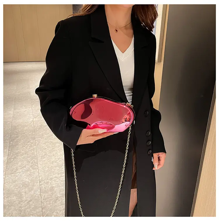 Gold Acrylic Stone Clutch Bag for Women — feature 16