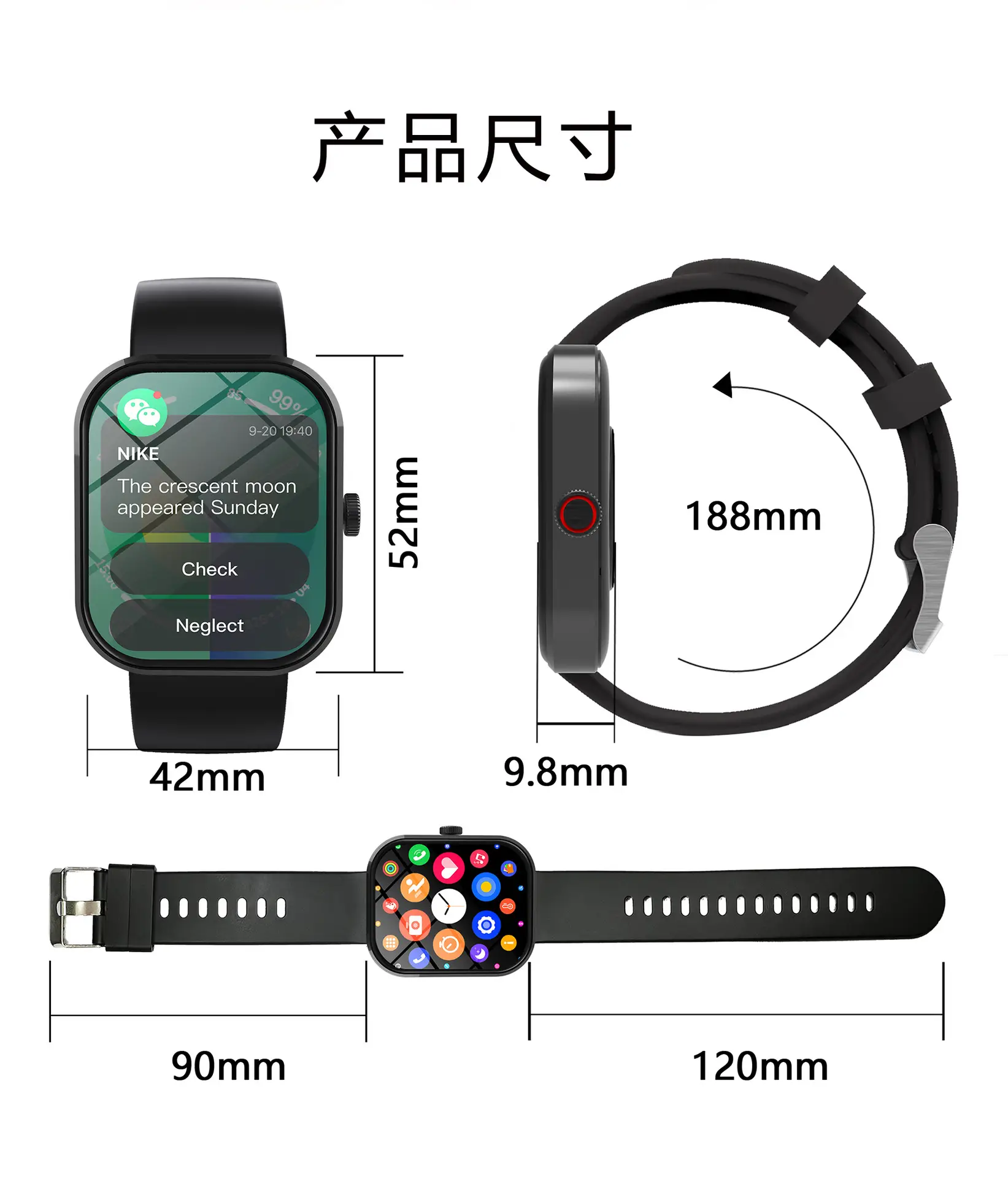 G21 Smart Watch with Large Screen & Bluetooth Pedometer — feature 17