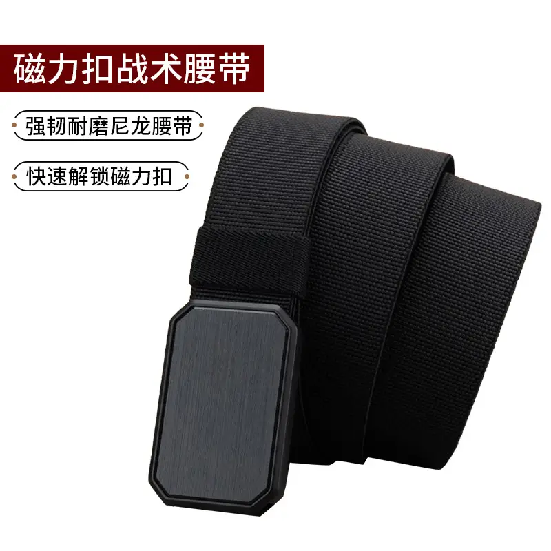 Military Tactical Magnetic Belt for Men Black - Image 52