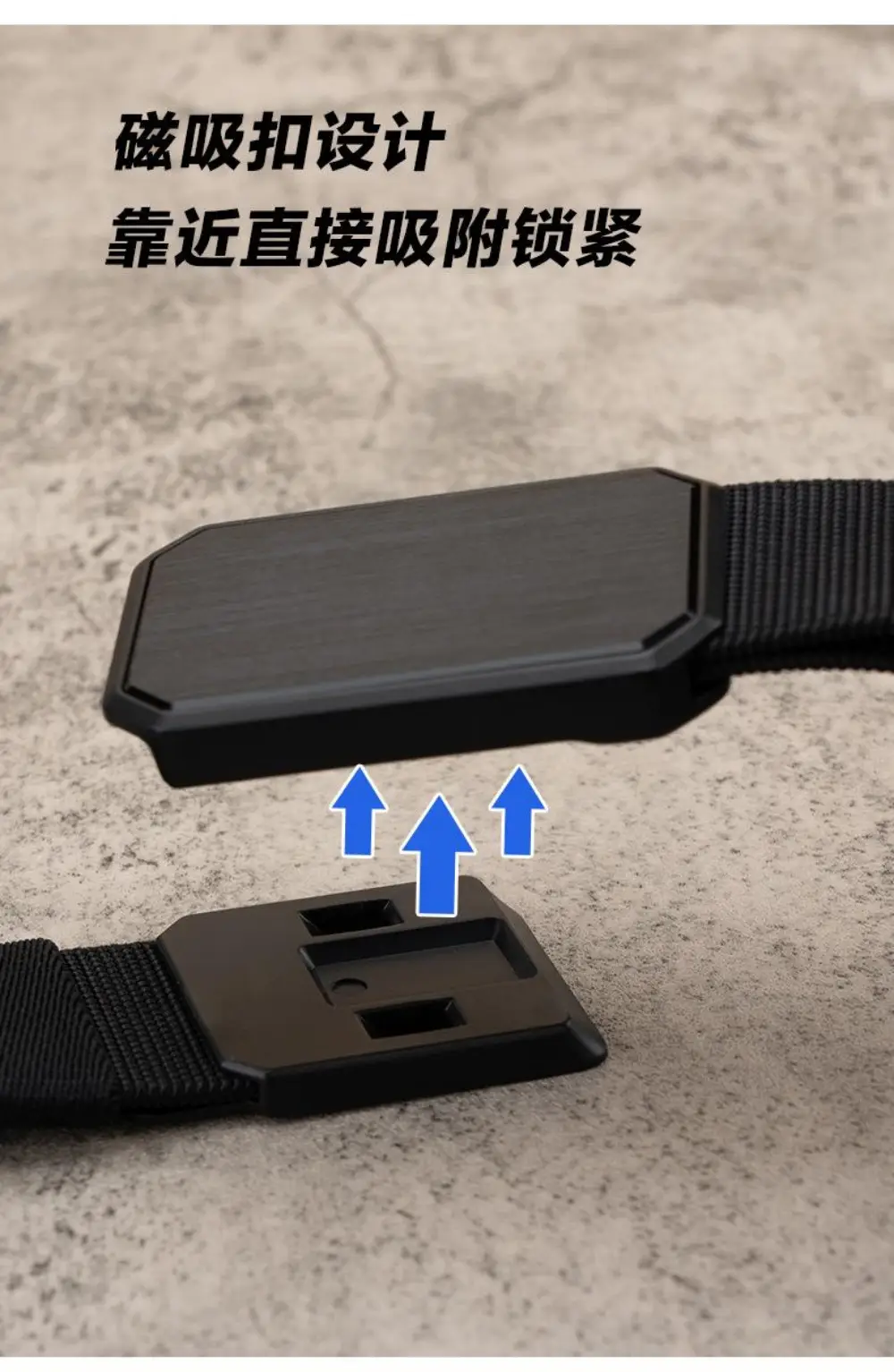 Military Tactical Magnetic Belt for Men Black — feature 9