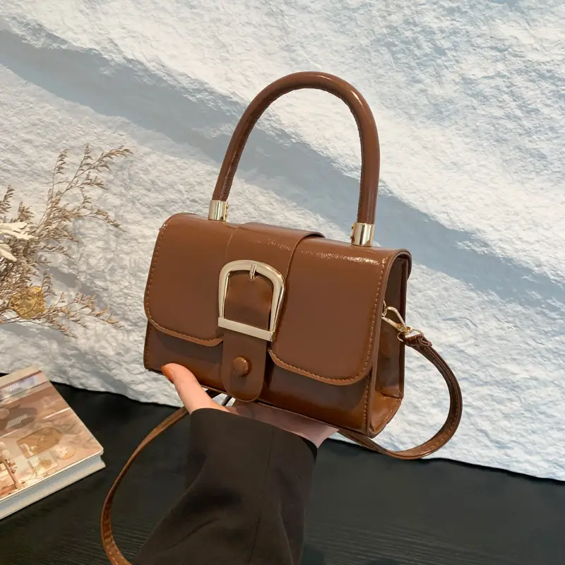 Black Crossbody Shoulder Bag for Women 2024 Winter - Image 5