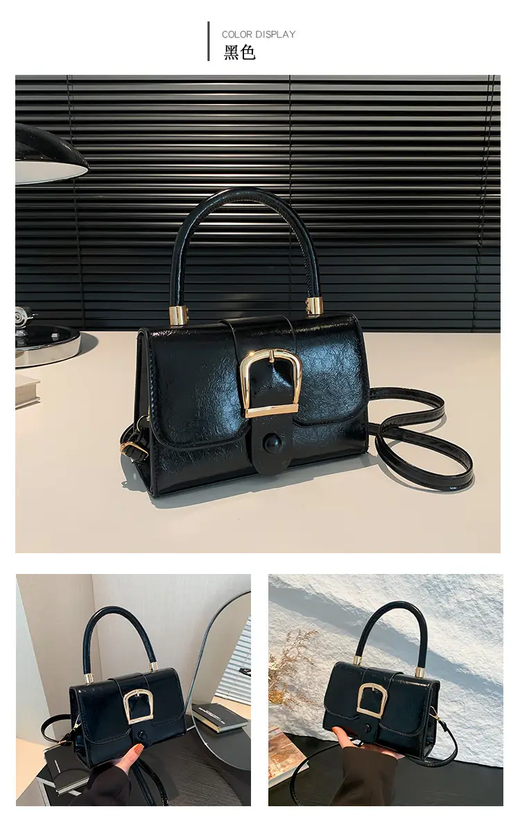 Black Crossbody Shoulder Bag for Women 2024 Winter — feature 11