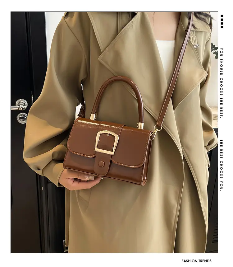 Black Crossbody Shoulder Bag for Women 2024 Winter — feature 2