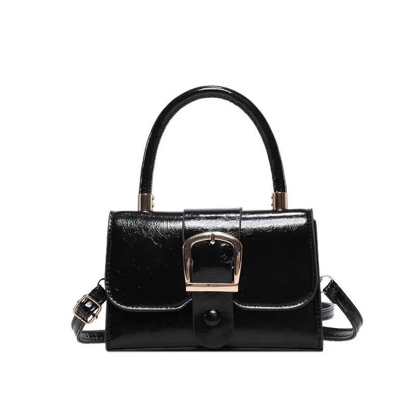 Black Crossbody Shoulder Bag for Women 2024 Winter - Image 3