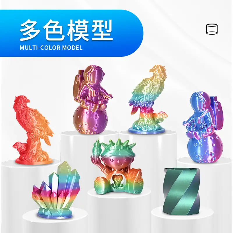 PLA Silk 3D Printing 1.75mm 1KG Two Color