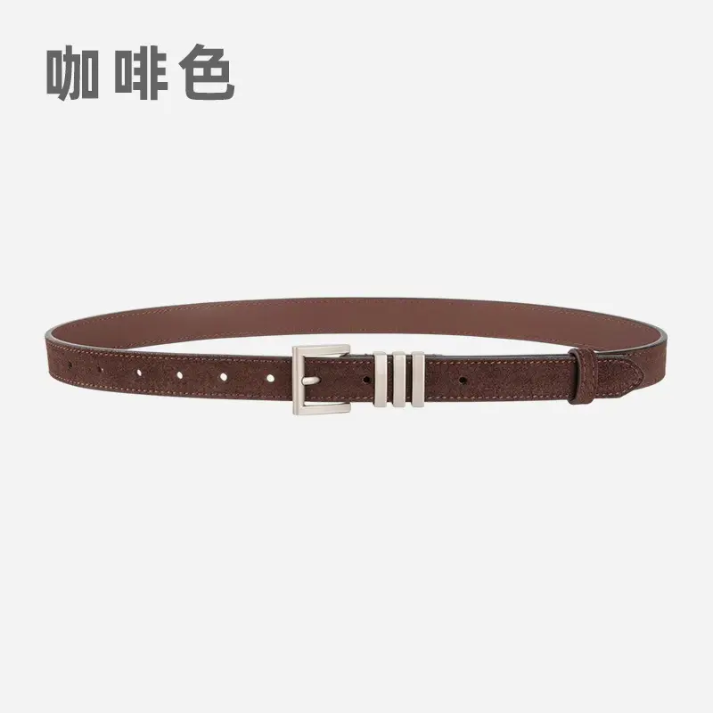 Women's Red Frosted Anti-velvet Belt - Image 5