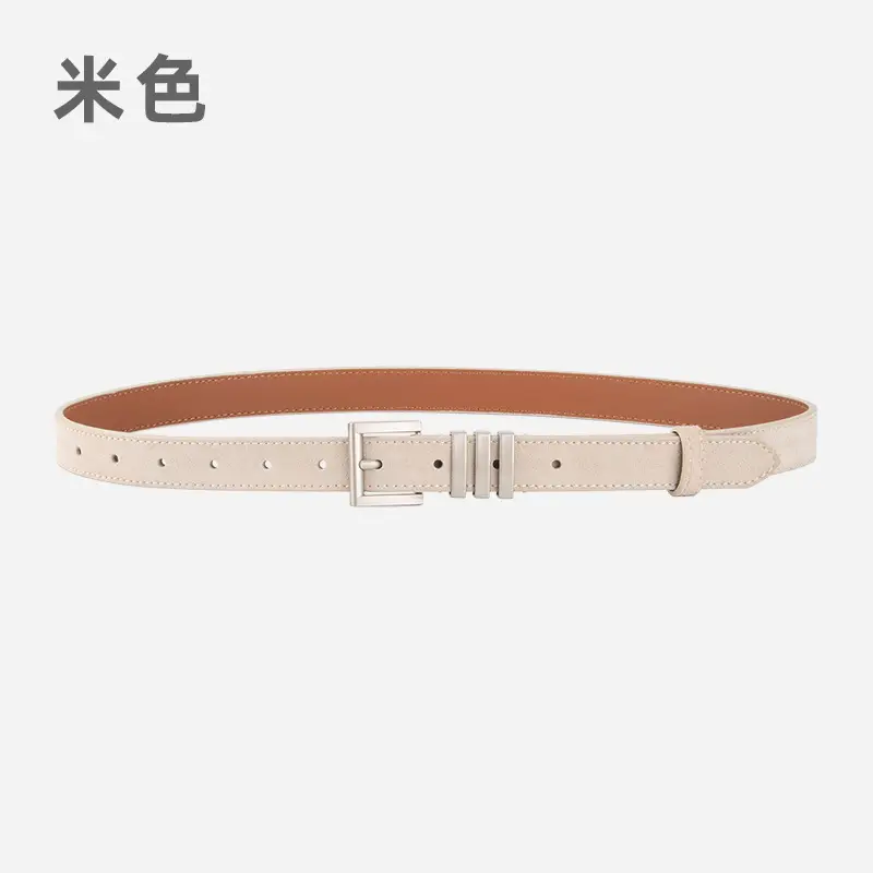 Women's Red Frosted Anti-velvet Belt - Image 6